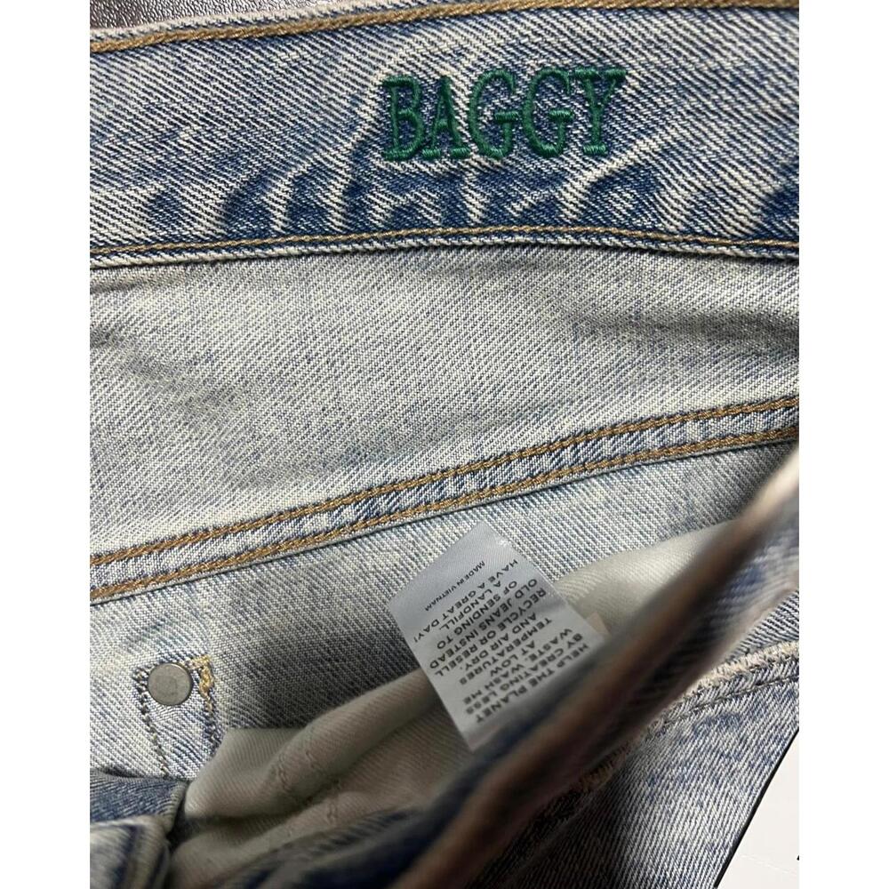 Field of Study PacSun Baggy Jeans Men’s 30x32 Light Wash Denim‎ NWT $95 - Picture 4 of 7